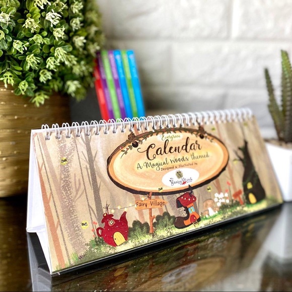 Beautiful Perpetual calendar with cute teddy images - can be used for any year - Picture 3 of 7